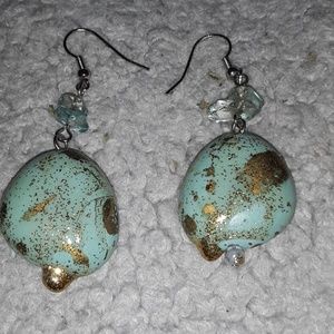 5/$25 Handmade turquoise earrings-New, made by me!